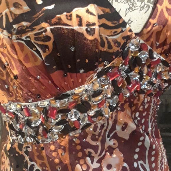 Silk beaded maxi by Mary L. Couture - Picture 3 of 10